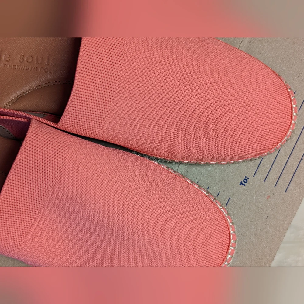 Kenneth Cole Gentle Souls coral Lizzy slip on espadrilles size 8.5 - Picture 4 of 9